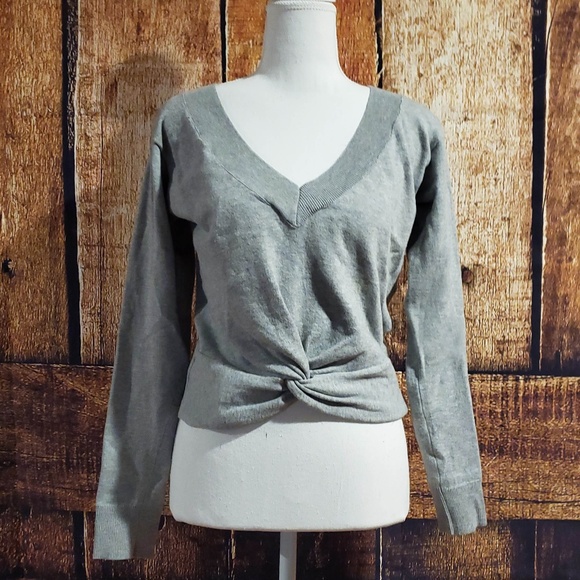 Knit Twist Front Sweater - Soft & Comfy! - Picture 4 of 6